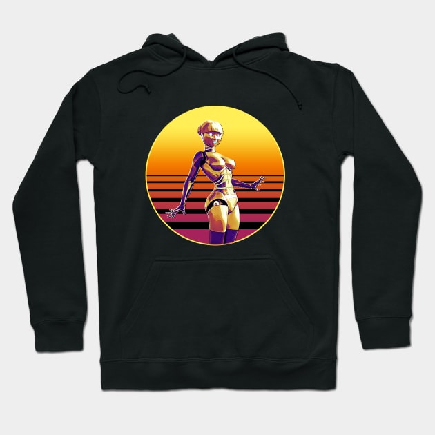 Gynoid Sunset 2.0 Hoodie by ChrisOConnell